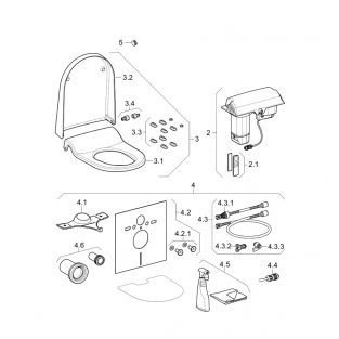 Geberit compensatie blokset AquaClean Sela 242.878.00.1